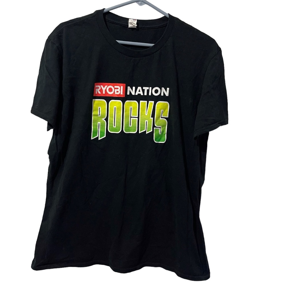 Anvil Shirt Men Large Black Cotton Lightweight Casual Crew Neck Short Sleeve Tee